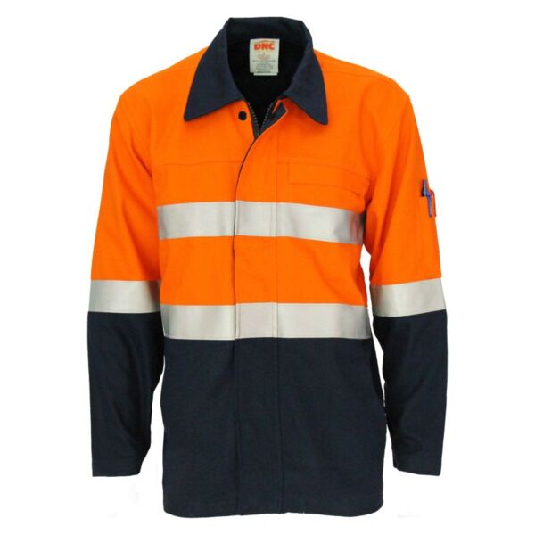 Patron Saint Flame Retardant Two Tone Drill ARC Rated Welder's Jacket with LOXY F/R Tape Thumbnail