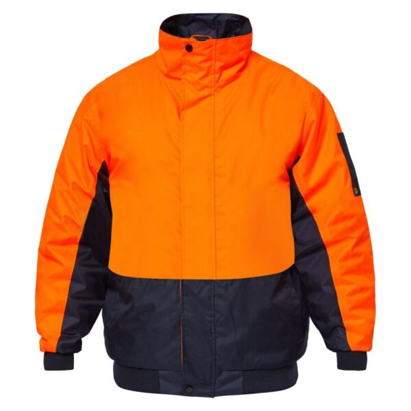 Mens Thunder Hi Vis Modern Bomber Jacket Thumbnail