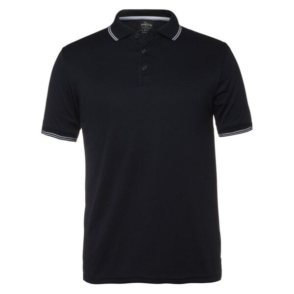 Mens Jacquard Contrast Polo Thumbnail