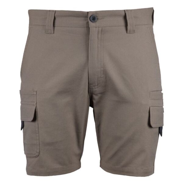 Mens Multi Pocket Stretch Canvas Short Thumbnail