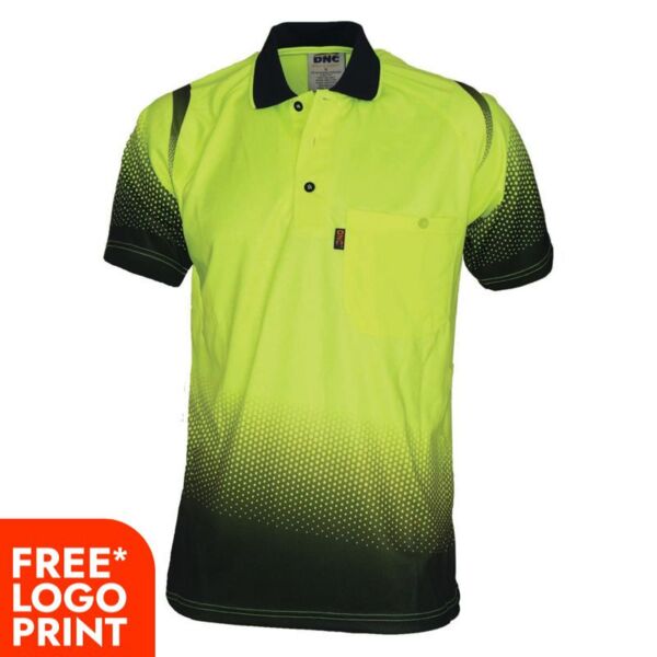 Ocean Hi Vis Sublimated Polo Thumbnail