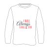 Custom Full Sublimated Long Sleeve Tee (MOQ 10) Thumbnail